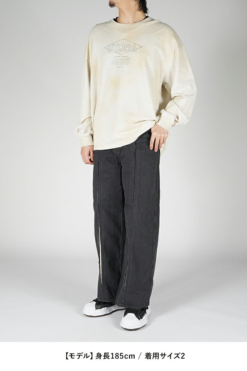 JieDa(ジエダ)CUTTING WIDE DENIM カッティングワイドデニム Jie-24S-PT01 -7