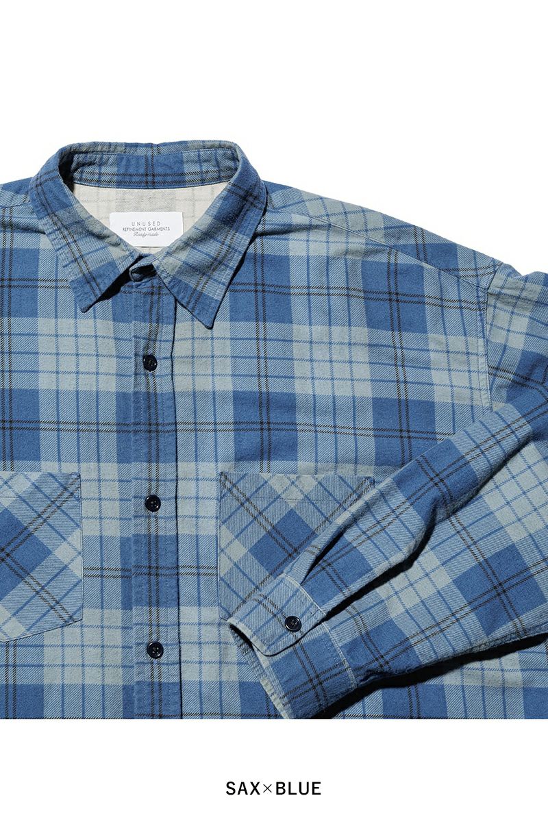 UNUSED(アンユーズド)Check shirt チェックシャツ US2384 -16