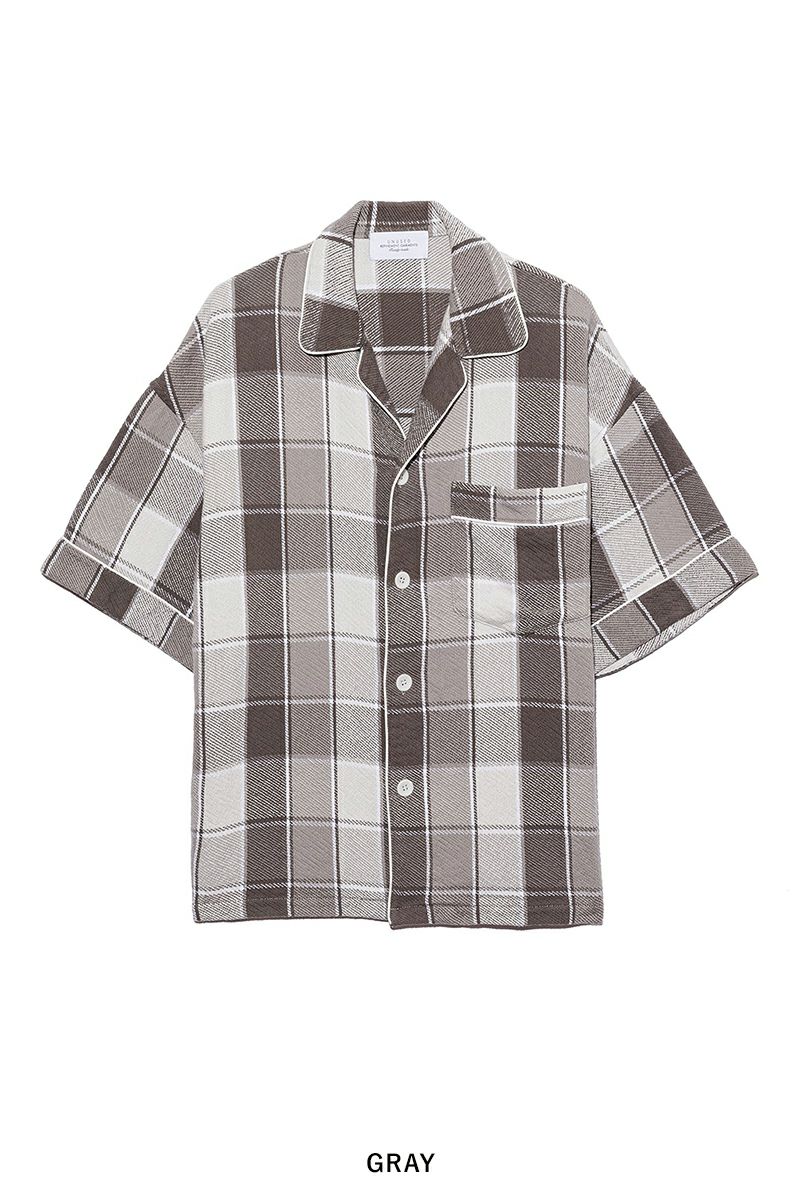 UNUSED(アンユーズド)Check short sleeve shirt チェック半袖シャツ US2416 -1