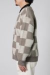 UNUSED(アンユーズド)Checkered flag cardigan　チェッカーフラッグVネックカーディガン US2364 -8