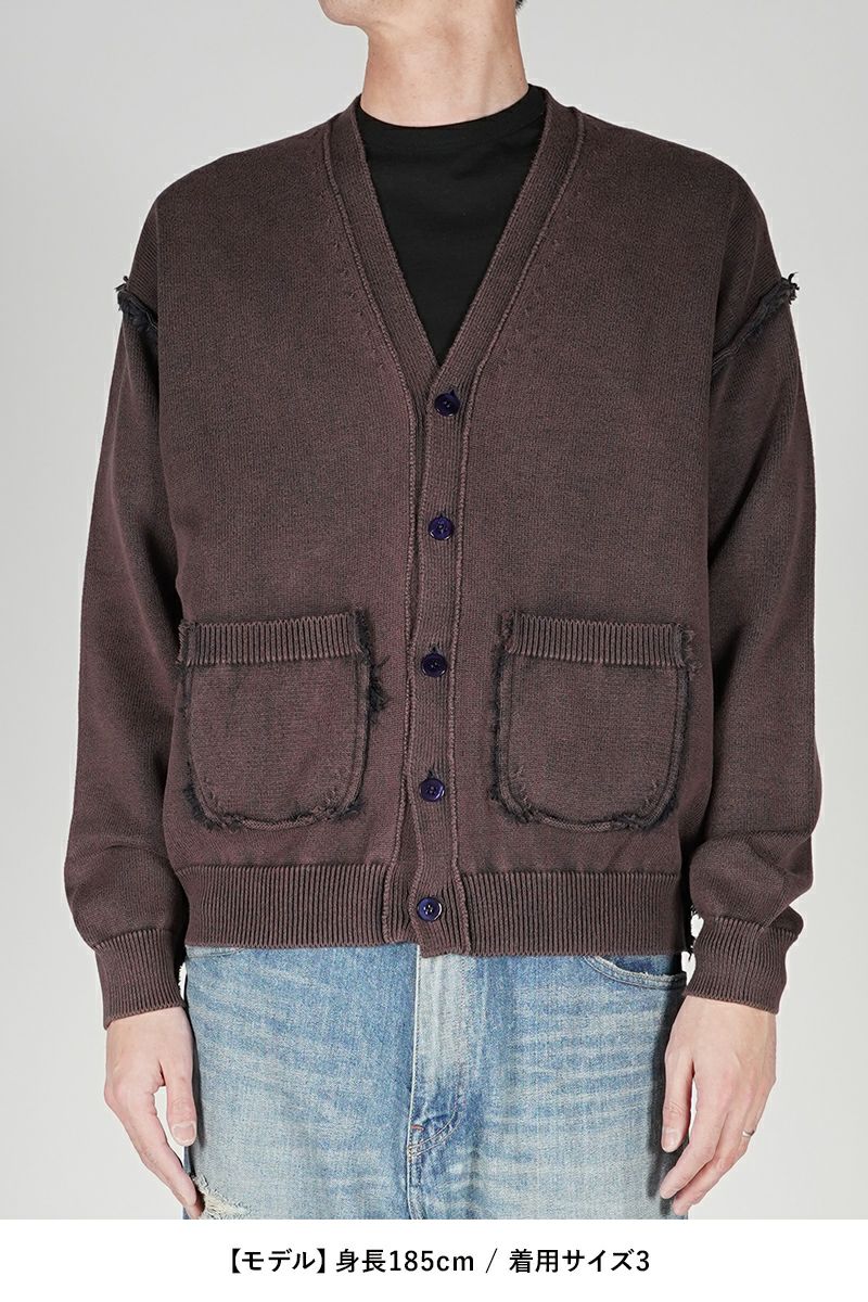 UNUSED(アンユーズド)Cotton knit cardigan コットンニットカーディガン US2437 -23