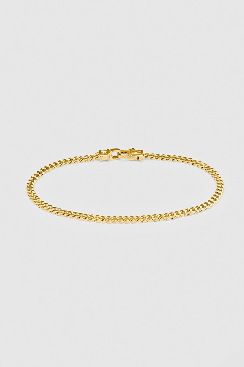 TOMWOOD(トムウッド)Curb Bracelet M Gold 100258