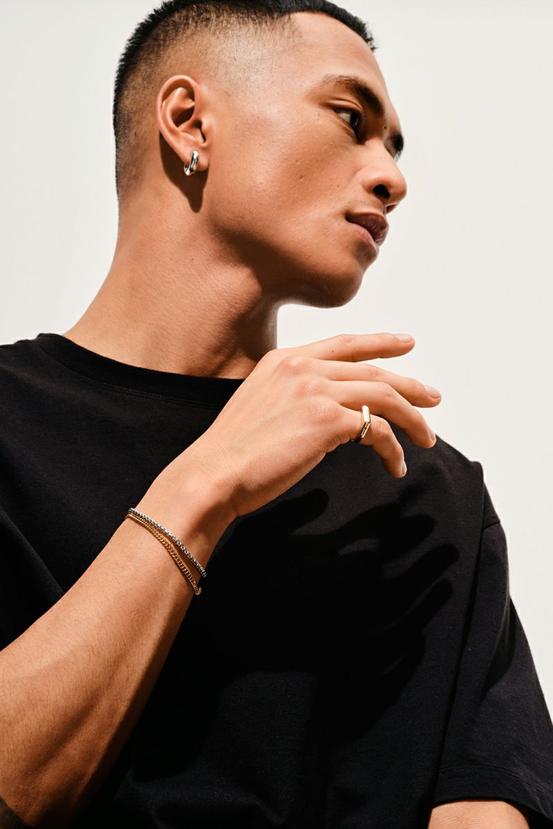 TOMWOOD(トムウッド)Curb Bracelet M Gold 100258 -5
