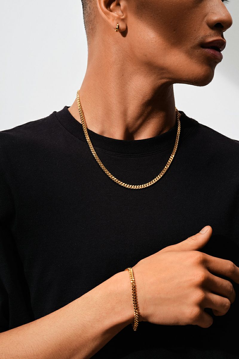 TOMWOOD(トムウッド)Curb Bracelet M Gold 100258 -6