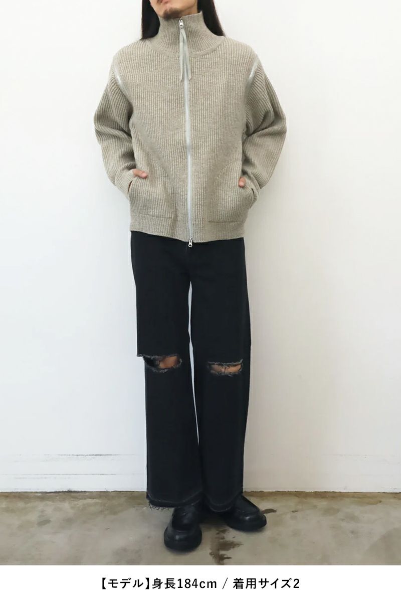 JieDa(ジエダ)DAMAGE LOOSE FIT DENIM ダメージルーズフィットデニム Jie-STD-PT17-USED-BK -11