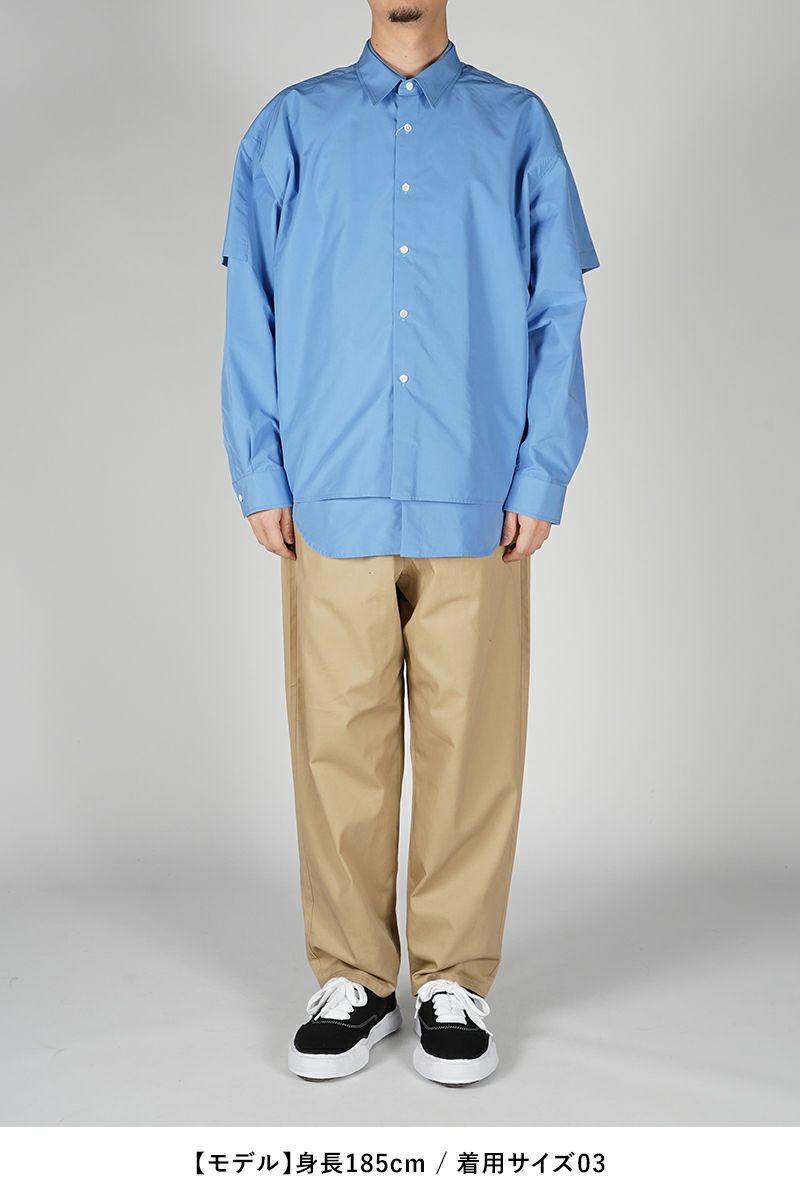 SOFTHYPHEN(ソフトハイフン)DOUBLE FRONT OVER SIZED SIGNATURE SHIRT ダブルフロントオーバーサイズシグネチャーシャツ MGMFB231264 -7