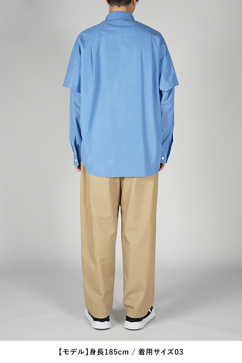SOFTHYPHEN(ソフトハイフン)DOUBLE FRONT OVER SIZED SIGNATURE SHIRT ダブルフロントオーバーサイズシグネチャーシャツ MGMFB231264 -8