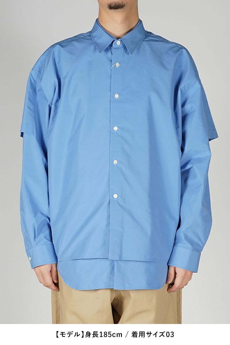 SOFTHYPHEN(ソフトハイフン)DOUBLE FRONT OVER SIZED SIGNATURE SHIRT ダブルフロントオーバーサイズシグネチャーシャツ MGMFB231264 -11