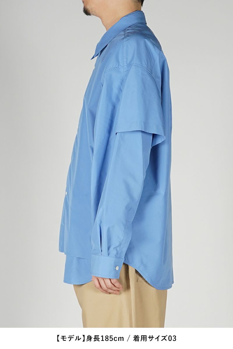 SOFTHYPHEN(ソフトハイフン)DOUBLE FRONT OVER SIZED SIGNATURE SHIRT ダブルフロントオーバーサイズシグネチャーシャツ MGMFB231264 -12