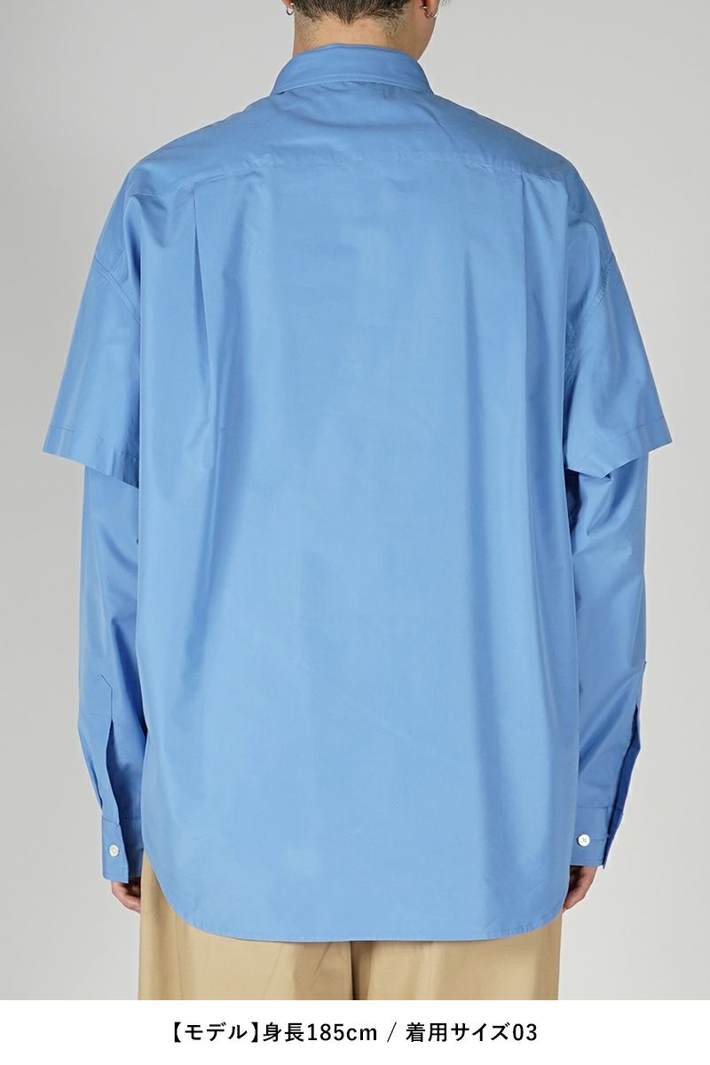 SOFTHYPHEN(ソフトハイフン)DOUBLE FRONT OVER SIZED SIGNATURE SHIRT ダブルフロントオーバーサイズシグネチャーシャツ MGMFB231264 -13