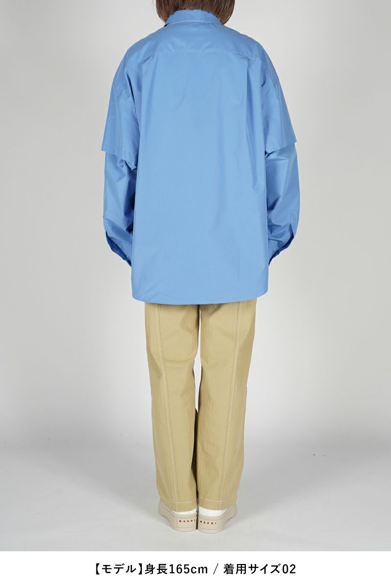 SOFTHYPHEN(ソフトハイフン)DOUBLE FRONT OVER SIZED SIGNATURE SHIRT ダブルフロントオーバーサイズシグネチャーシャツ MGMFB231264 -15