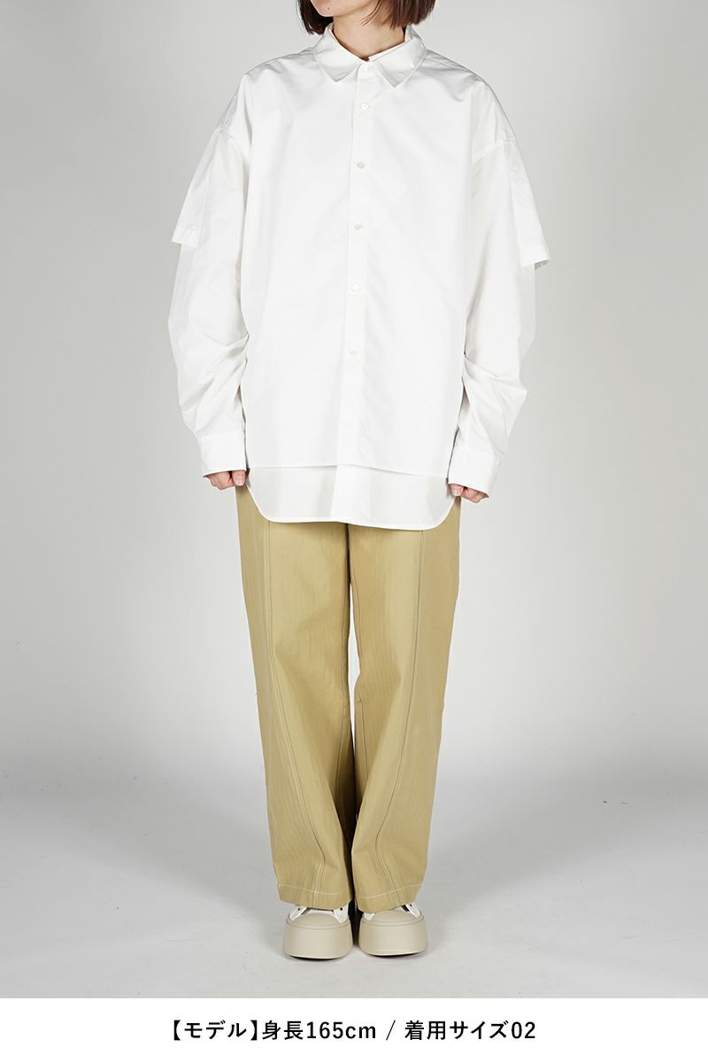 SOFTHYPHEN(ソフトハイフン)DOUBLE FRONT OVER SIZED SIGNATURE SHIRT ダブルフロントオーバーサイズシグネチャーシャツ MGMFB231264 -16