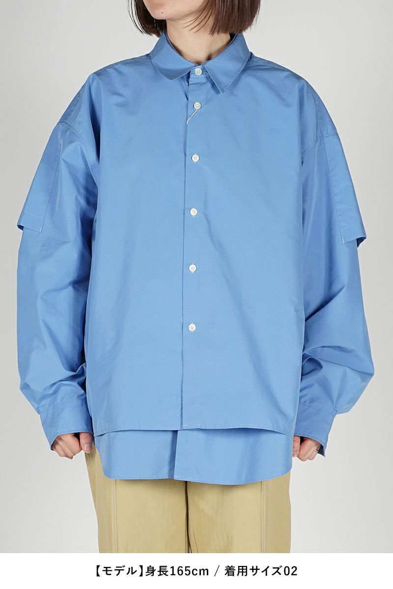 SOFTHYPHEN(ソフトハイフン)DOUBLE FRONT OVER SIZED SIGNATURE SHIRT ダブルフロントオーバーサイズシグネチャーシャツ MGMFB231264 -18