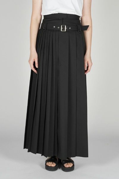 NOUNLESS(ナウンレス)DOUBLE LOW WAIST SKIRT ダブルローウェストスカート 112410930210