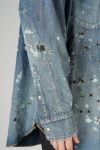 DAIRIKU(ダイリク)Damage Denim Western Over Shirt ダメージデニムウエスタンオーバーシャツ 24SS S-5 -4