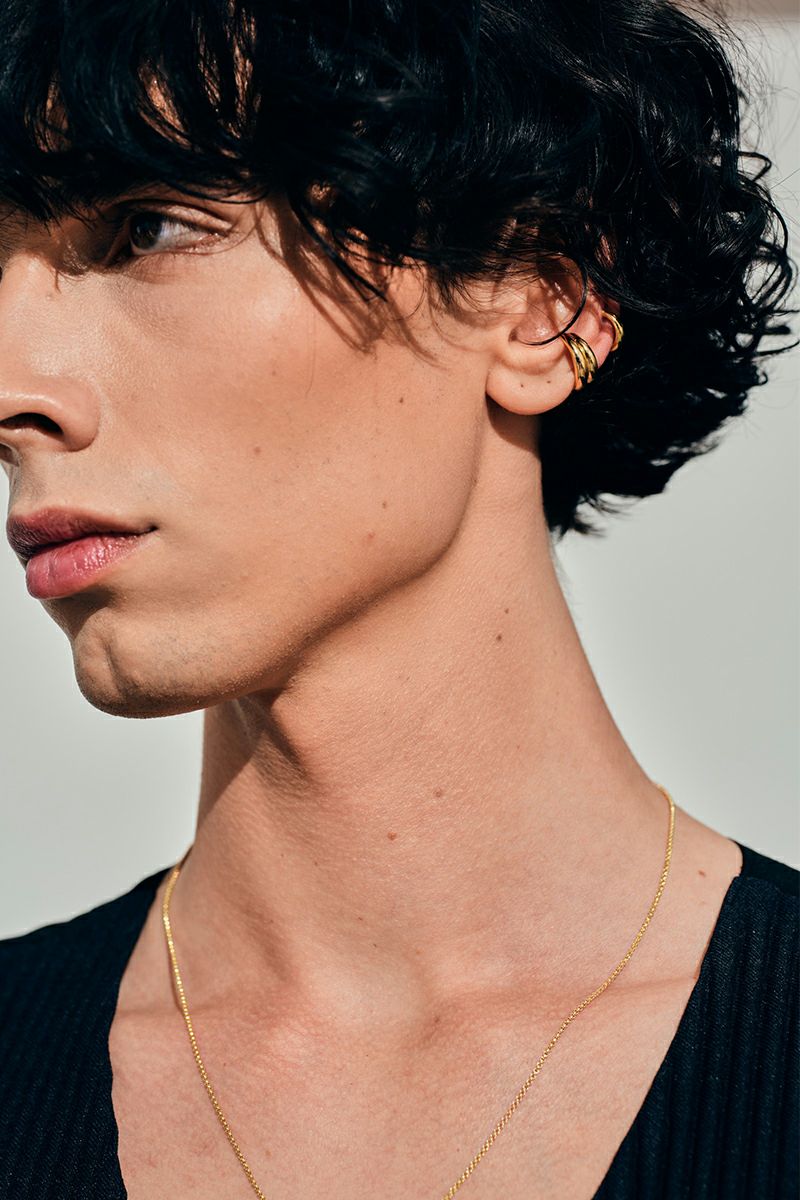 TOMWOOD(トムウッド)Ear Cuff Slim Gold イヤーカフ スリム ゴールド E38WONA01S925-9K 100409 -1