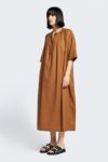 KLOKE(クローク)Eos Gathered Neck Dress Tan イオスギャザーネックドレス KL24SS026 -1