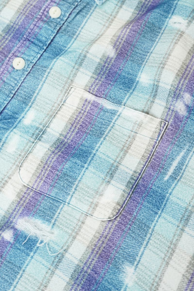 JieDa(ジエダ)FLANNEL DAMAGE SHIRT フランネルダメージシャツ Jie-23W-SH07-A -2