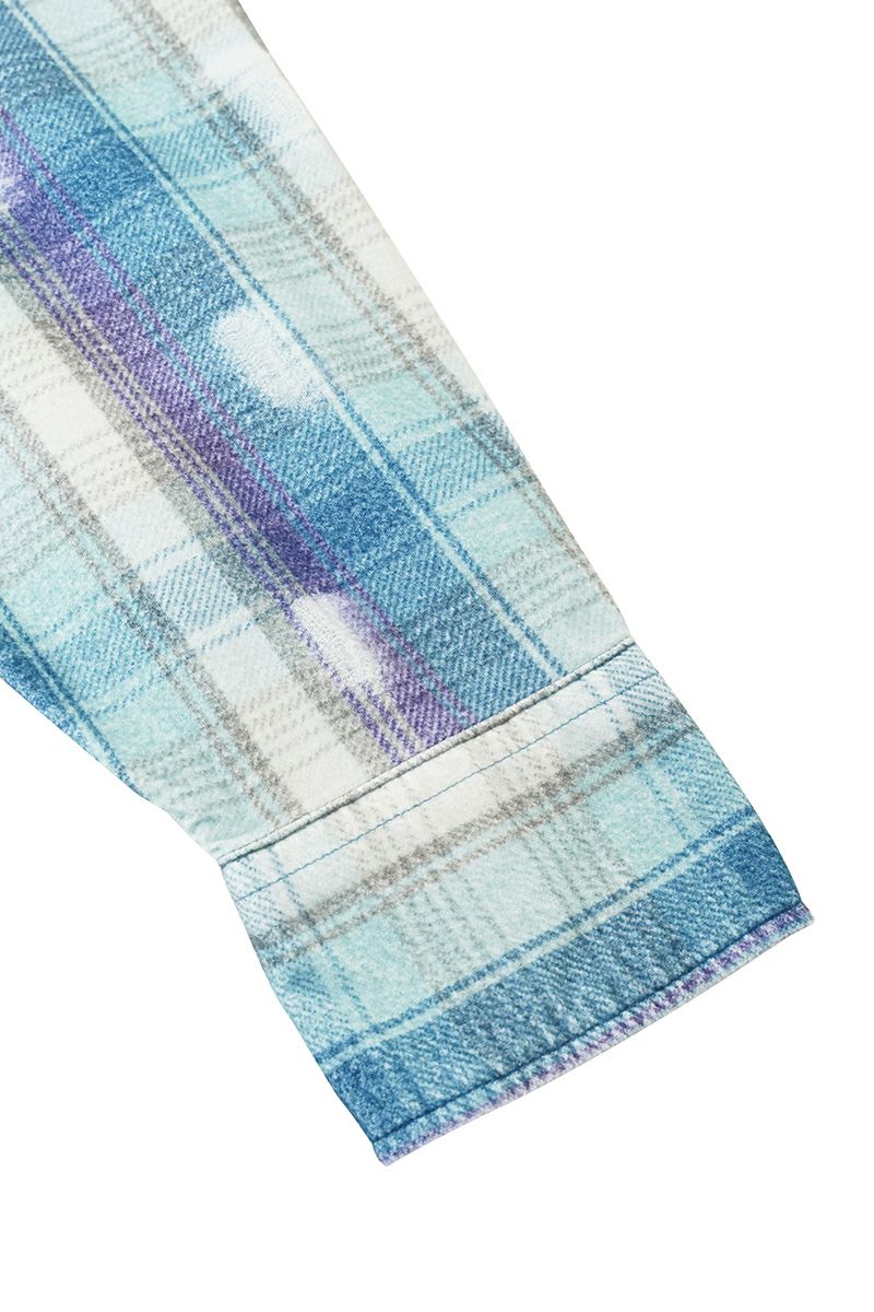 JieDa(ジエダ)FLANNEL DAMAGE SHIRT フランネルダメージシャツ Jie-23W-SH07-A -7