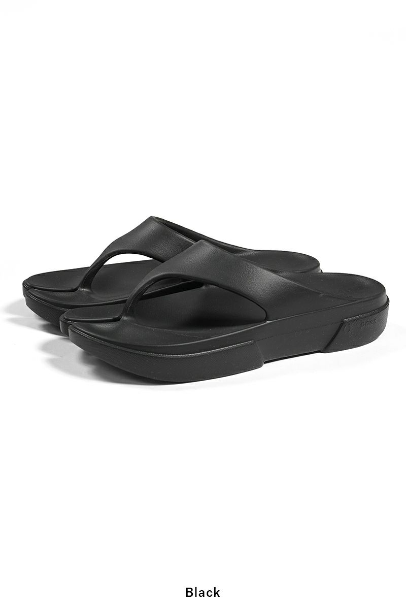 PAES ペイズ リカバリーサンダル BLACK 28cm PAES｜スライド