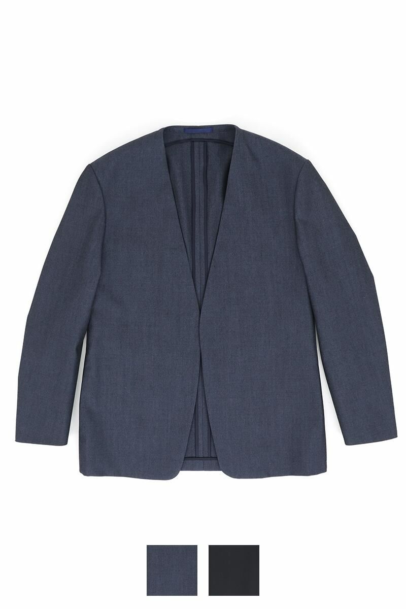 FORMME(フォーム) ノーカラージャケット(ウールギャバ) PM20AWJK102