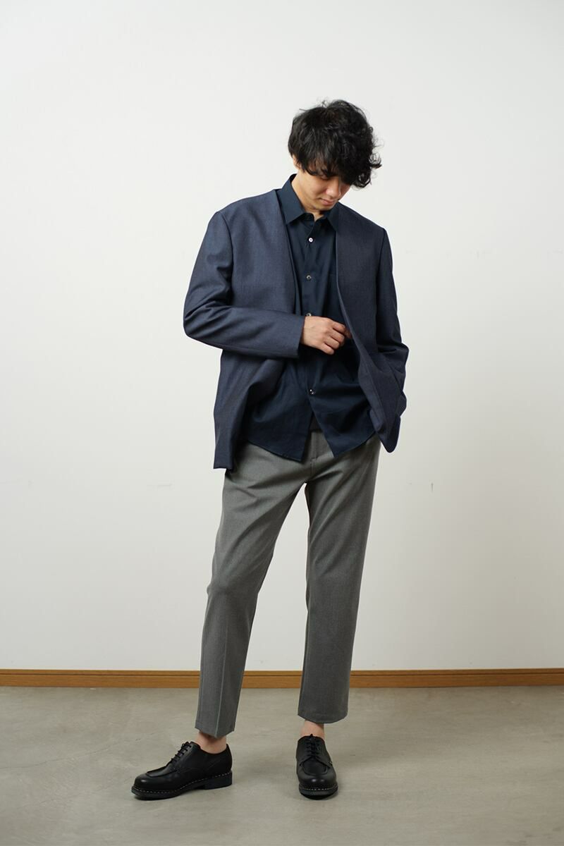 FORMME(フォーム) ノーカラージャケット(ウールギャバ) PM20AWJK102 -5