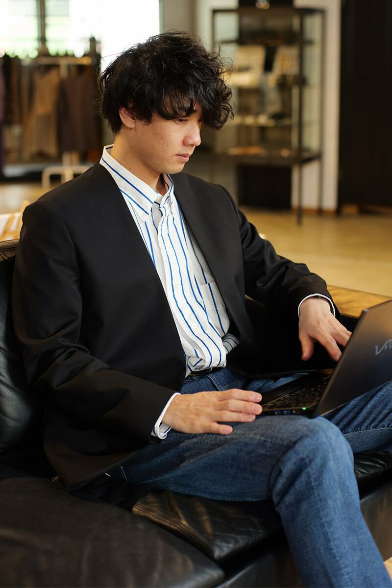 FORMME(フォーム) ノーカラージャケット(ウールギャバ) PM20AWJK102 -9