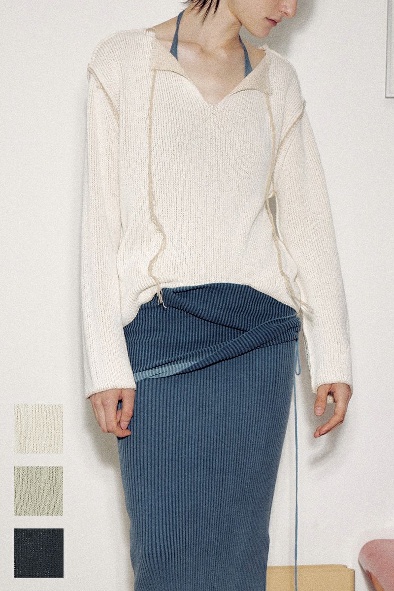 VERSO(ヴェルソ)Front Back Reversible Knit フロントバックリバーシブルニット VRS24SSKT002