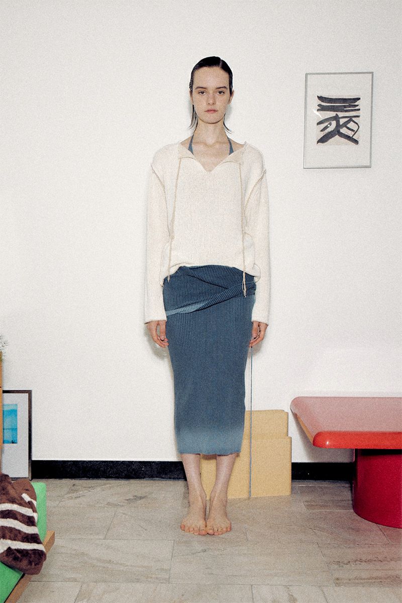 VERSO(ヴェルソ)Front Back Reversible Knit フロントバックリバーシブルニット VRS24SSKT002 -1