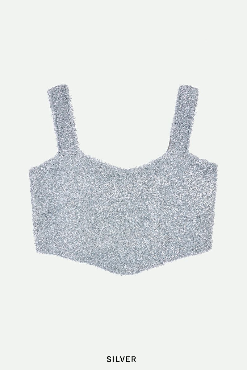 NOUNLESS(ナウンレス)GLITTER KNIT BUSTIER グリッターニットビスチェ 112410130240 -10
