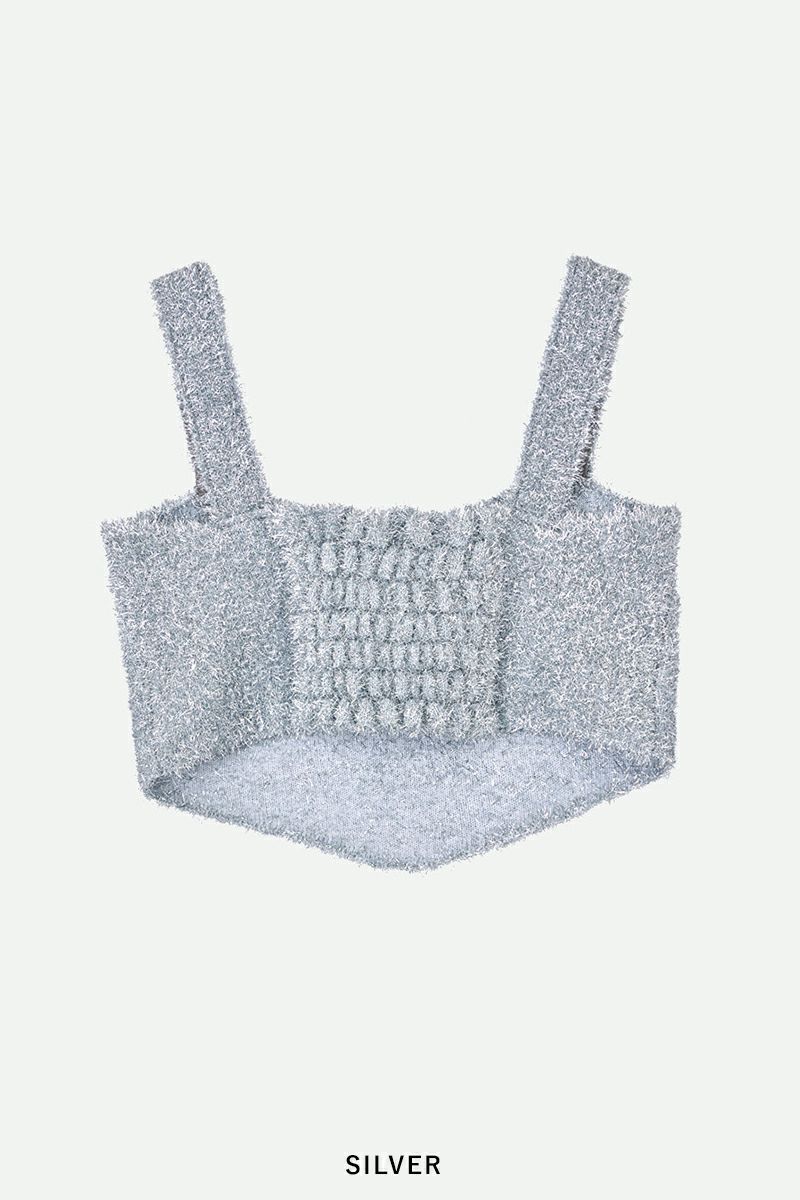 NOUNLESS(ナウンレス)GLITTER KNIT BUSTIER グリッターニットビスチェ 112410130240 -11