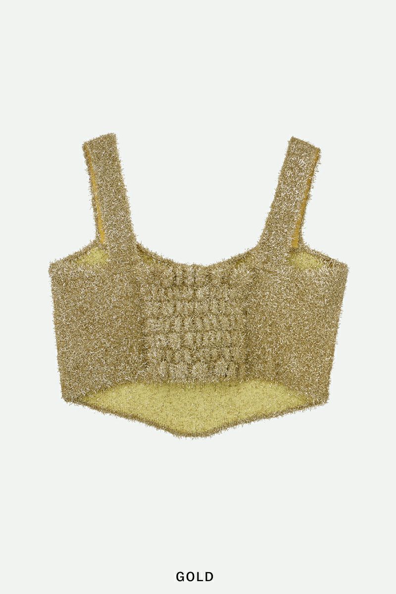 NOUNLESS(ナウンレス)GLITTER KNIT BUSTIER グリッターニットビスチェ 112410130240 -13