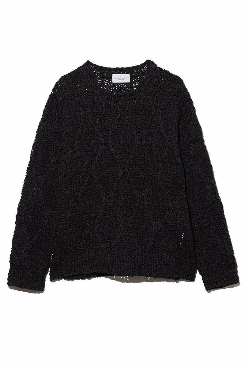 UNUSED(アンユーズド)Gourd Pattern Hand-Knitted Crewneck Sweater ゴードパターンハンドニットクルーネックセーター US2336 -9