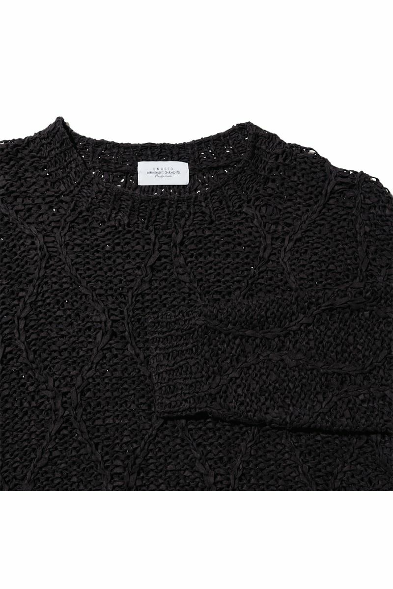 UNUSED(アンユーズド)Gourd Pattern Hand-Knitted Crewneck Sweater ゴードパターンハンドニットクルーネックセーター US2336 -11