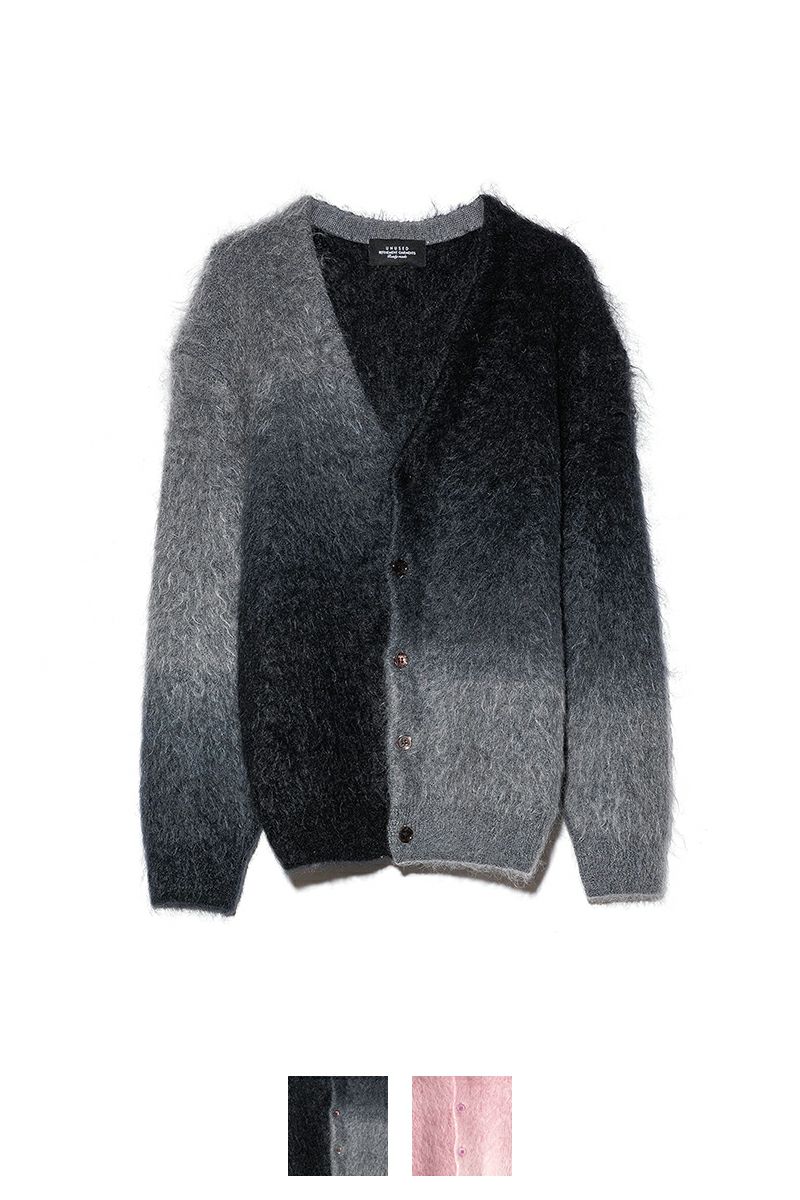 UNUSED(アンユーズド)Gradation mohair cardigan グラデーションモヘアカーディガン US2376