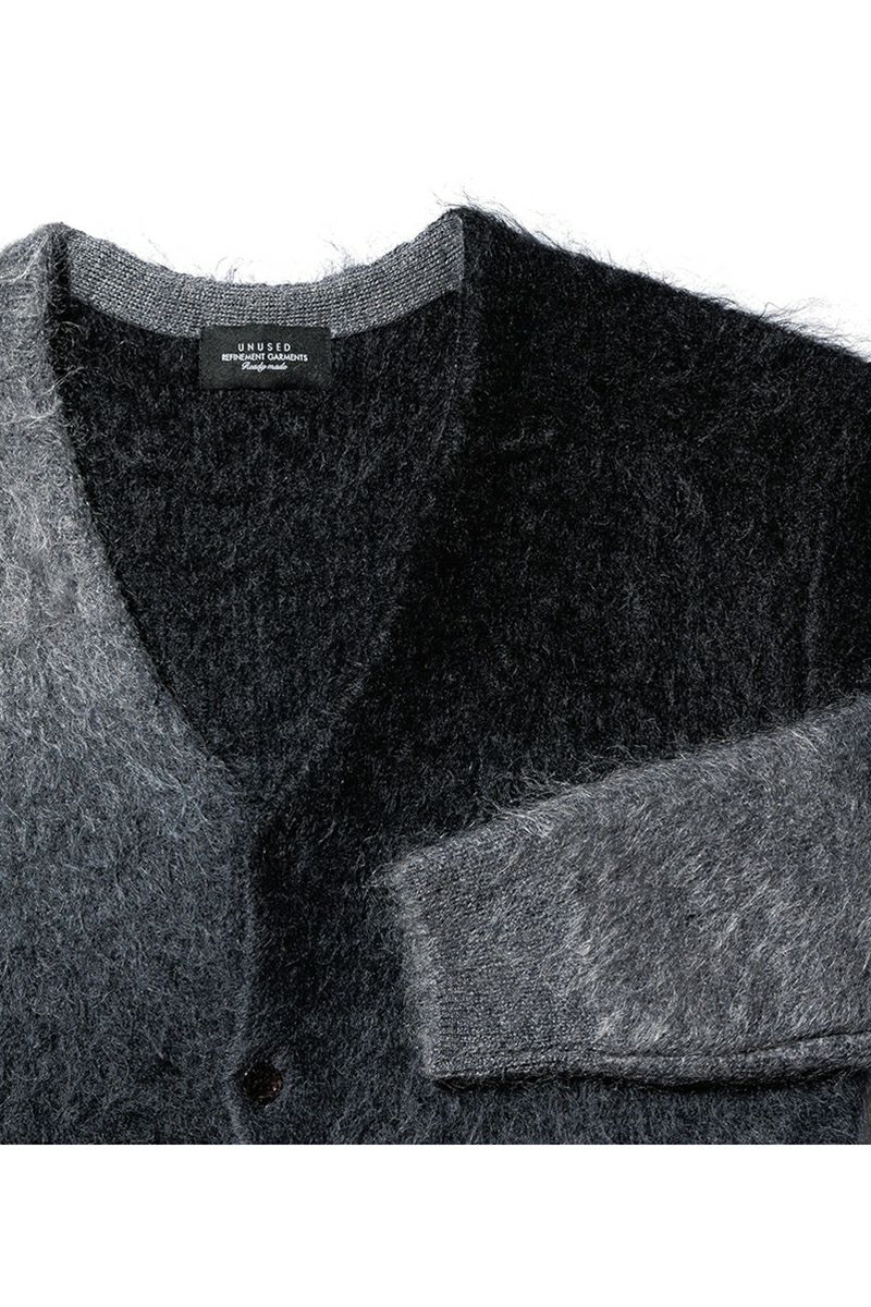 UNUSED(アンユーズド)Gradation mohair cardigan グラデーションモヘアカーディガン US2376 -12