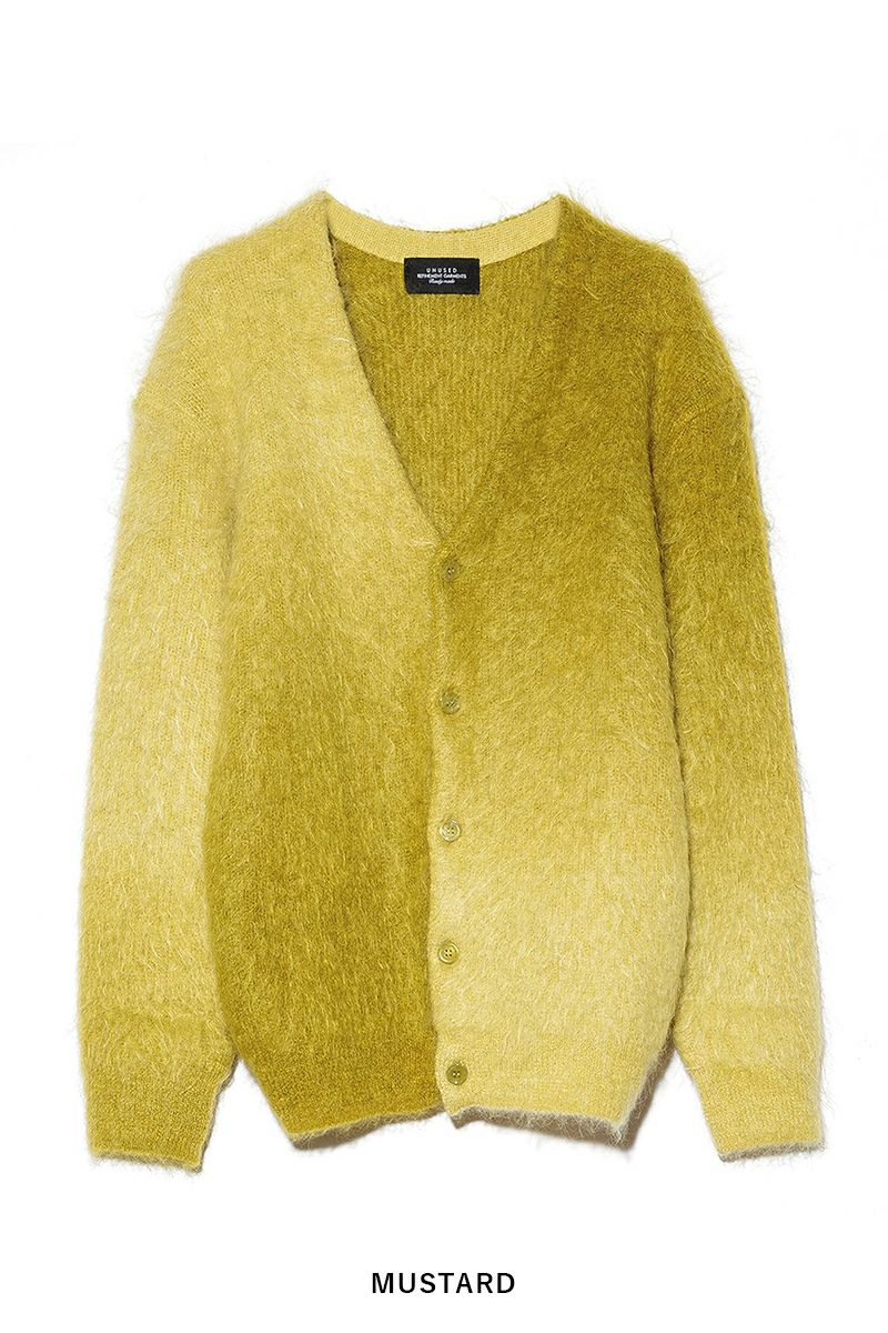 UNUSED(アンユーズド)Gradation mohair cardigan グラデーションモヘアカーディガン US2376 -18