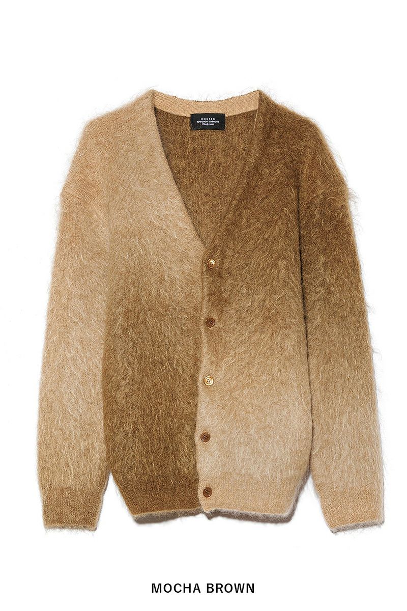 UNUSED(アンユーズド)Gradation mohair cardigan グラデーションモヘアカーディガン US2376 -22