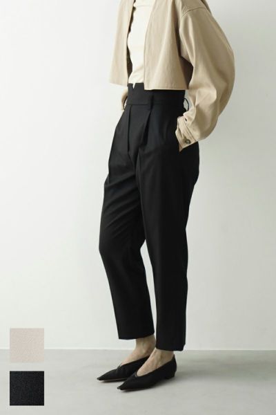 CLANE(クラネ)HIGH WAIST TAPERED PANTS ハイウエストテーパードパンツ 14110-7042