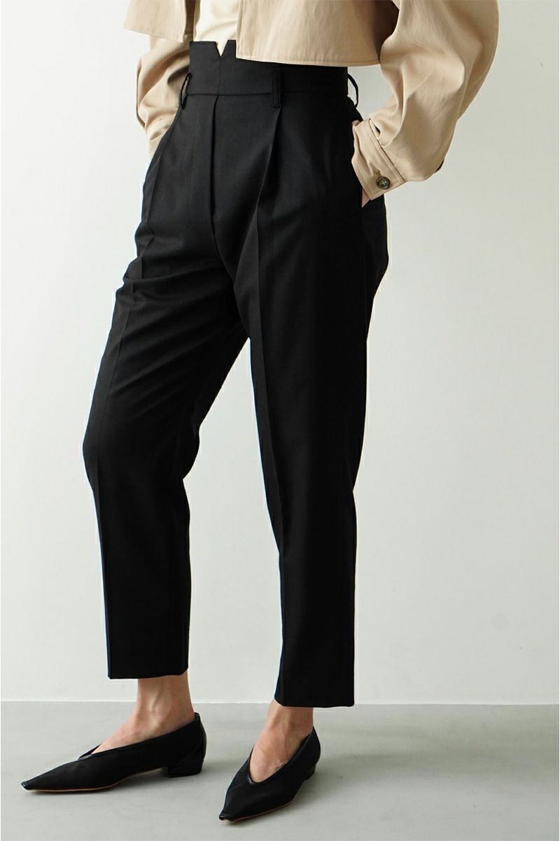 CLANE(クラネ)HIGH WAIST TAPERED PANTS ハイウエストテーパードパンツ 14110-7042 -2