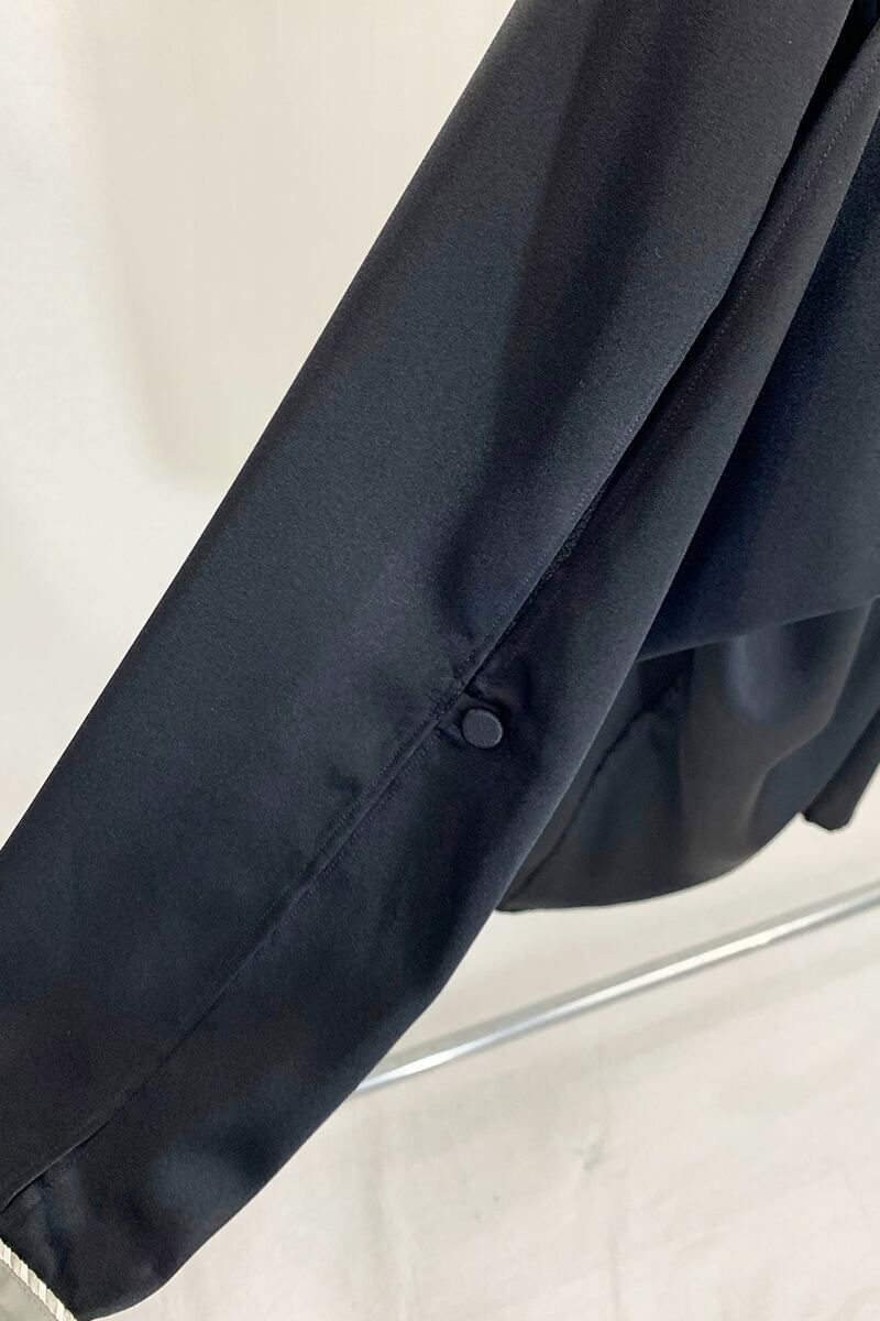 SYU.HOMME FEMM(シュウ オム フェム)Hang-out Pajama shirts -Black / GreenBlue- H21SS-08 -4