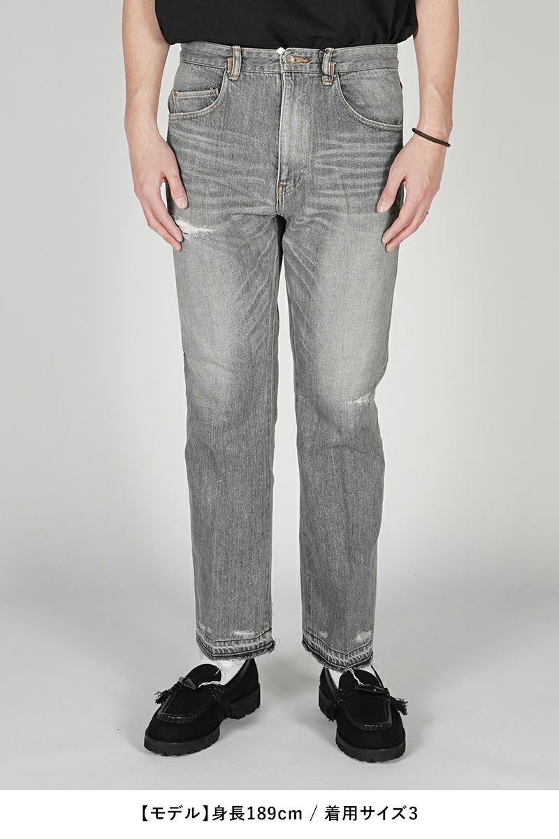 saby(サバイ)KAMATA DENIM TROUSERS TYPE01 -12.5OZ Vintage Wash- カマタデニムトラウザーズ タイプ1 ヴィンテージウォッシュ 24S-031808 -9