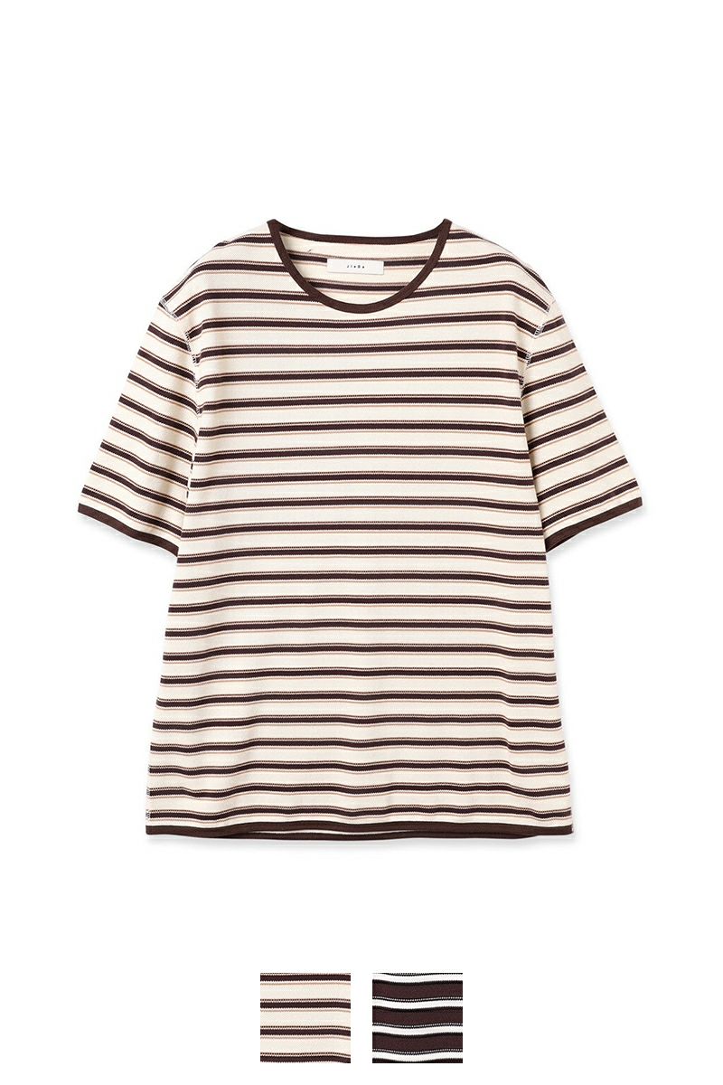 JieDa(ジエダ)KANOKO TEE 鹿の子Tシャツ Jie-24S-CT09-B