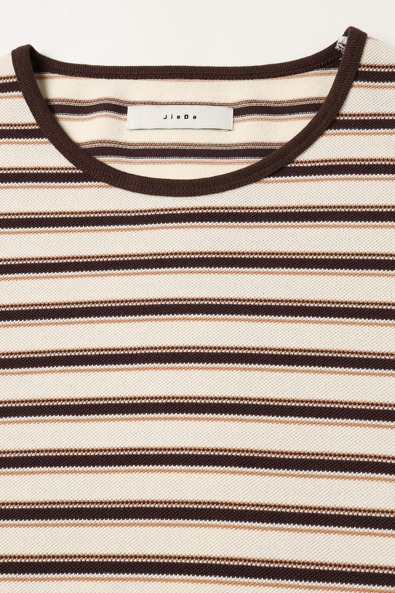 JieDa(ジエダ)KANOKO TEE 鹿の子Tシャツ Jie-24S-CT09-B -1