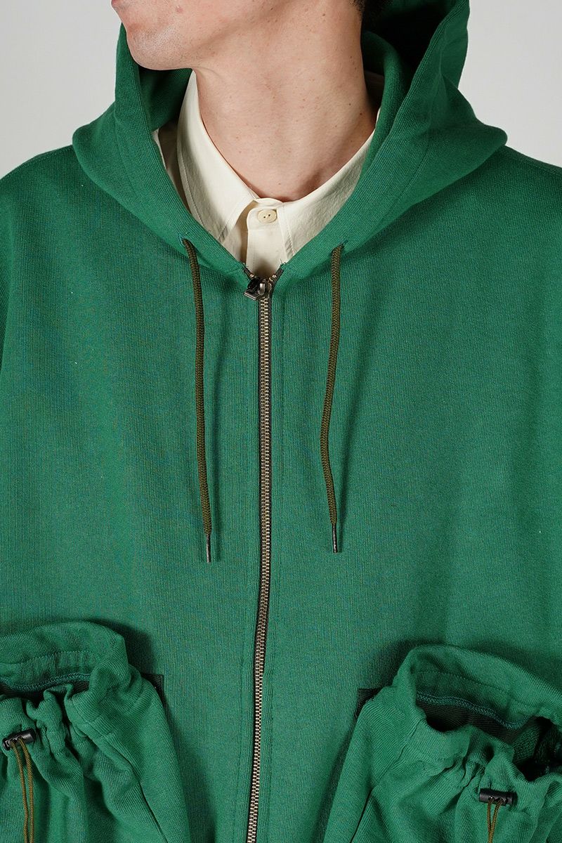 refomed(リフォメッド)KINCHAKU ZIPUP HOODIE 巾着ジップアップフーディー RECU-003 -1