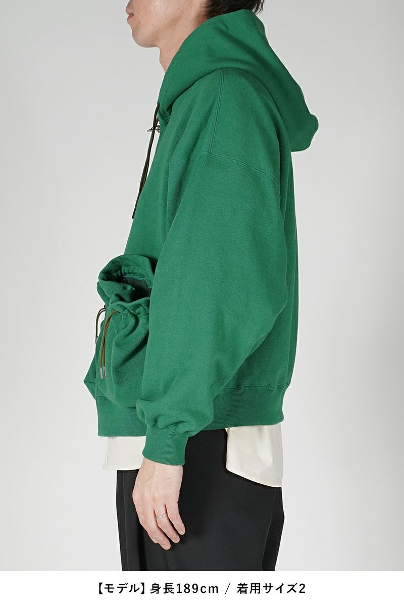 refomed(リフォメッド)KINCHAKU ZIPUP HOODIE 巾着ジップアップフーディー RECU-003 -11