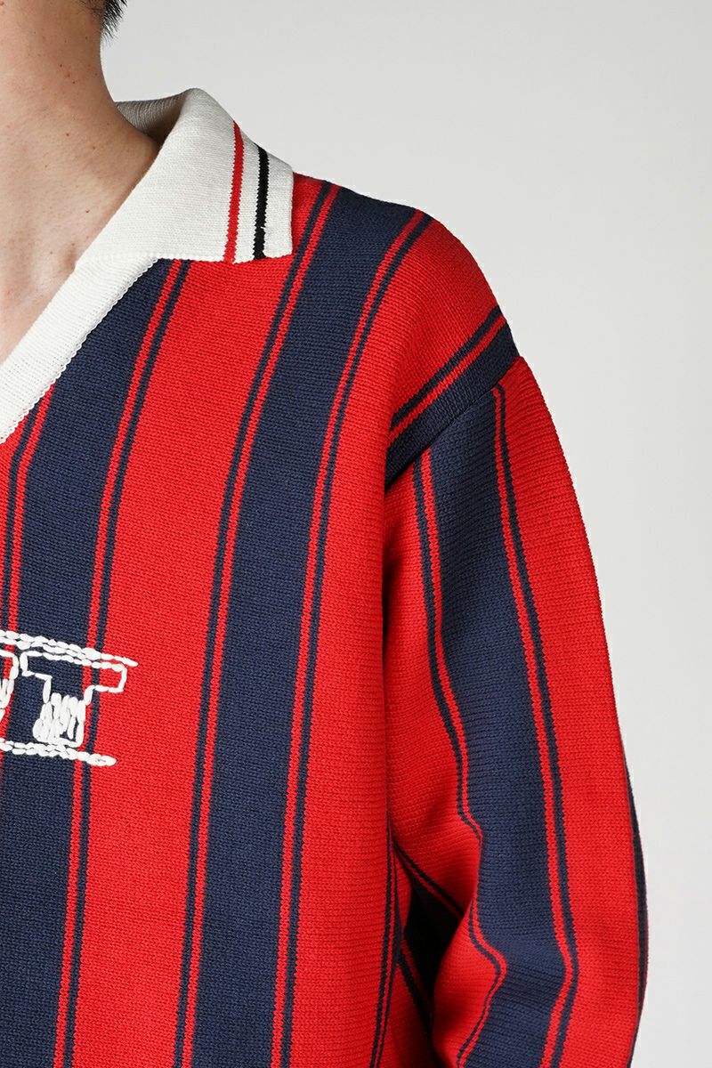 RICE NINE TEN(ライスナインテン)Knitting Long Sleeve Soccer Jersey ニッティング長袖サッカージャージー KN-LS-SOC -2