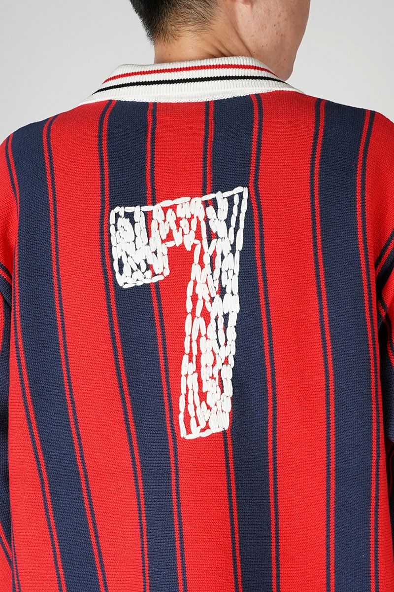 RICE NINE TEN(ライスナインテン)Knitting Long Sleeve Soccer Jersey ニッティング長袖サッカージャージー KN-LS-SOC -3