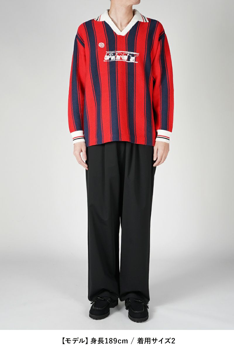 RICE NINE TEN(ライスナインテン)Knitting Long Sleeve Soccer Jersey ニッティング長袖サッカージャージー KN-LS-SOC -5