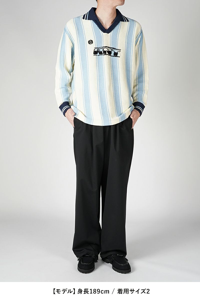 RICE NINE TEN(ライスナインテン)Knitting Long Sleeve Soccer Jersey ニッティング長袖サッカージャージー KN-LS-SOC -9